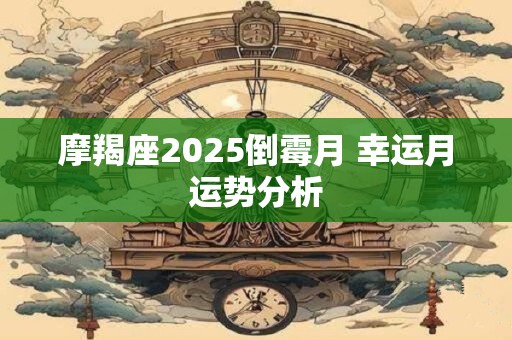 摩羯座2025倒霉月 幸运月运势分析