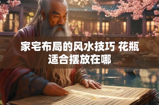 家宅布局的风水技巧 花瓶适合摆放在哪