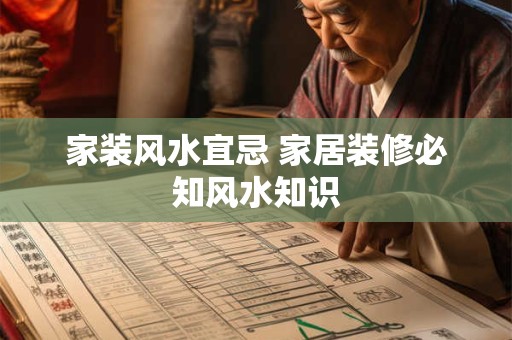 家装风水宜忌 家居装修必知风水知识