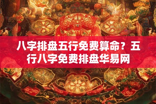 八字排盘五行免费算命？五行八字免费排盘华易网