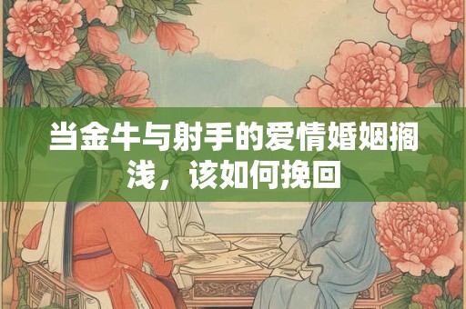 当金牛与射手的爱情婚姻搁浅，该如何挽回