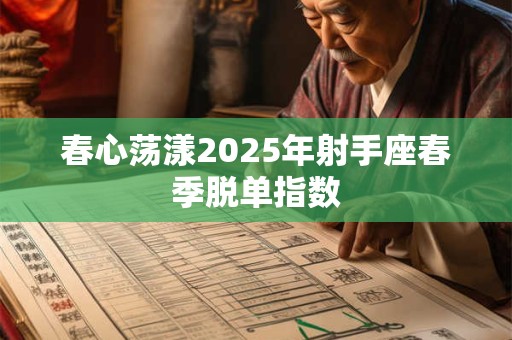 春心荡漾2025年射手座春季脱单指数