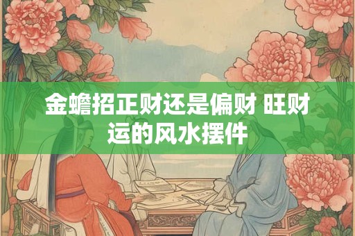 金蟾招正财还是偏财 旺财运的风水摆件