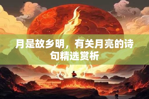 月是故乡明，有关月亮的诗句精选赏析