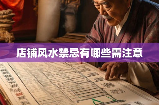 店铺风水禁忌有哪些需注意