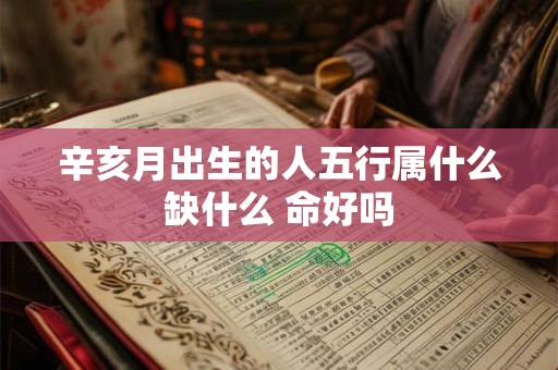 辛亥月出生的人五行属什么缺什么 命好吗