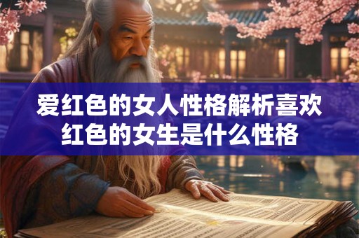 爱红色的女人性格解析喜欢红色的女生是什么性格