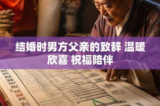 结婚时男方父亲的致辞 温暖欣喜 祝福陪伴