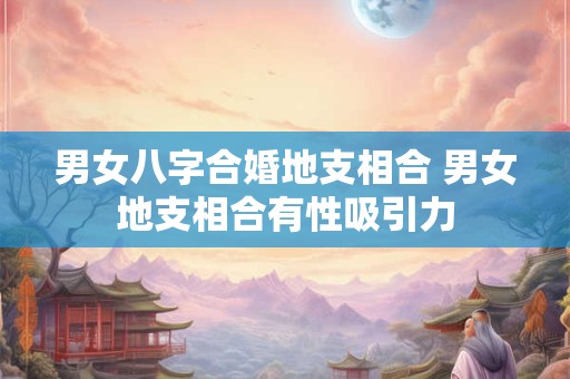 男女八字合婚地支相合 男女地支相合有性吸引力