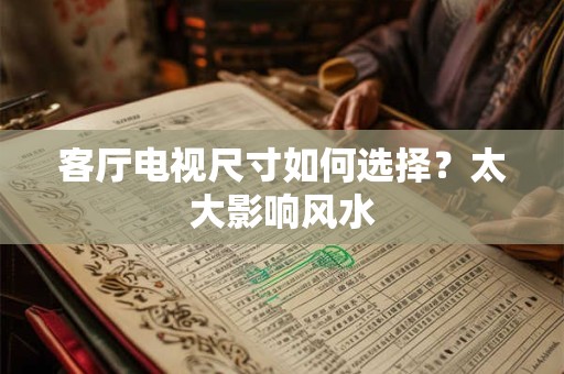 客厅电视尺寸如何选择？太大影响风水