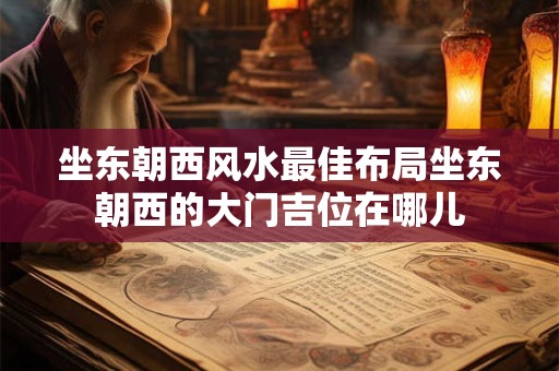 坐东朝西风水最佳布局坐东朝西的大门吉位在哪儿