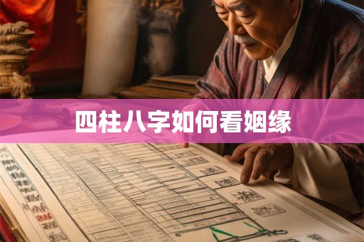 四柱八字如何看姻缘