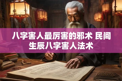 八字害人最厉害的邪术 民间生辰八字害人法术