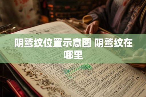 阴鹫纹位置示意图 阴鹫纹在哪里