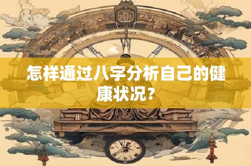 怎样通过八字分析自己的健康状况？
