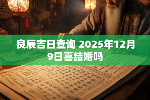 良辰吉日查询 2025年12月9日喜结婚吗