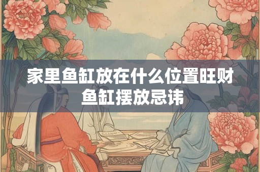 家里鱼缸放在什么位置旺财 鱼缸摆放忌讳