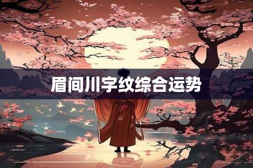 眉间川字纹综合运势