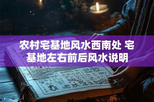 农村宅基地风水西南处 宅基地左右前后风水说明