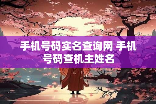 手机号码实名查询网 手机号码查机主姓名