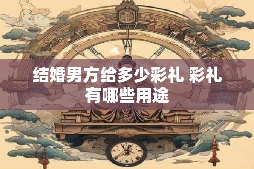 结婚男方给多少彩礼 彩礼有哪些用途
