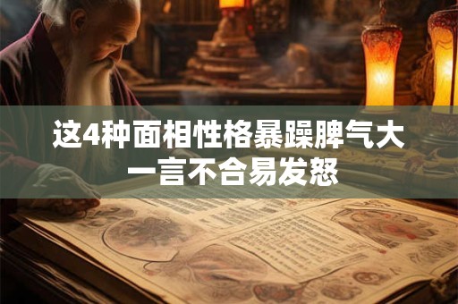这4种面相性格暴躁脾气大 一言不合易发怒