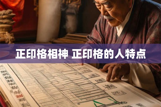 正印格相神 正印格的人特点