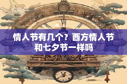 情人节有几个？西方情人节和七夕节一样吗