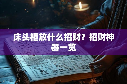 床头柜放什么招财？招财神器一览