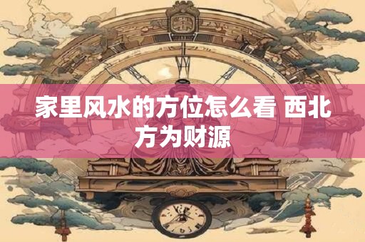 家里风水的方位怎么看 西北方为财源