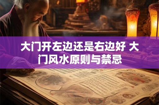 大门开左边还是右边好 大门风水原则与禁忌