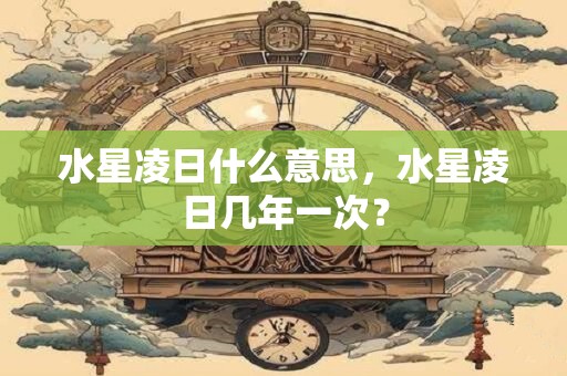 水星凌日什么意思，水星凌日几年一次？