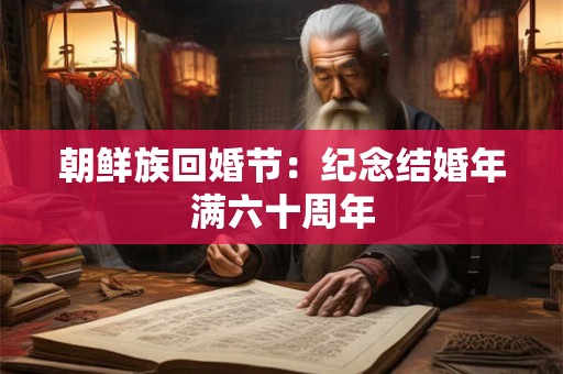 朝鲜族回婚节：纪念结婚年满六十周年