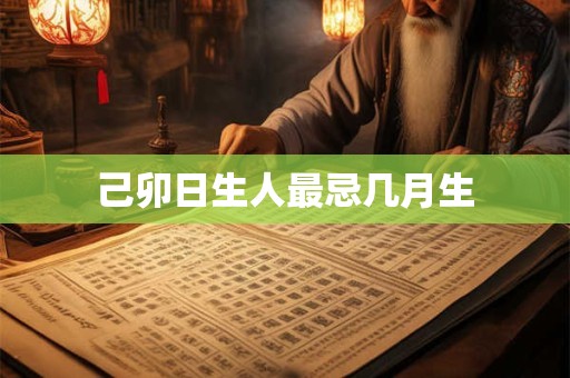 己卯日生人最忌几月生
