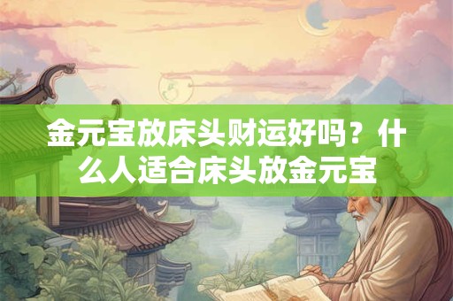 金元宝放床头财运好吗？什么人适合床头放金元宝