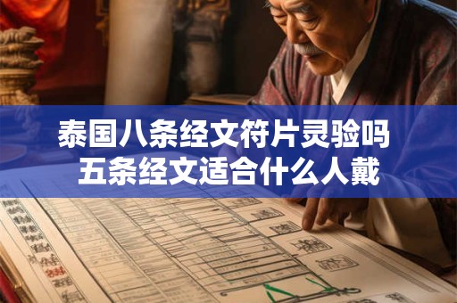 泰国八条经文符片灵验吗 五条经文适合什么人戴