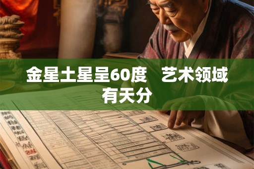 金星土星呈60度   艺术领域有天分