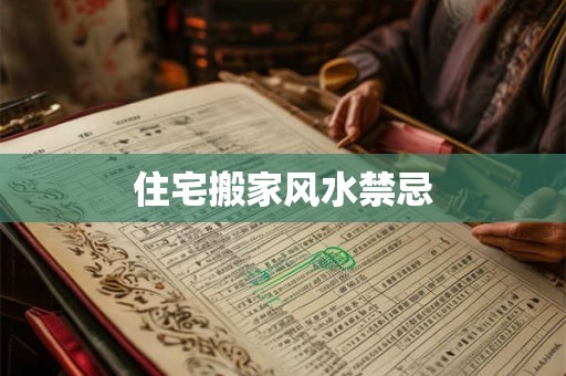 住宅搬家风水禁忌