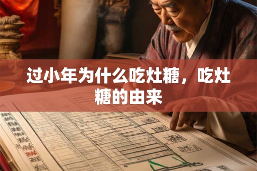 过小年为什么吃灶糖，吃灶糖的由来