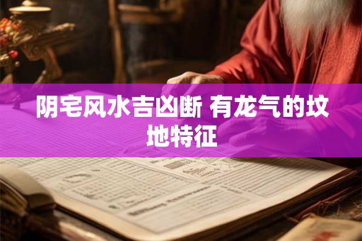 阴宅风水吉凶断 有龙气的坟地特征