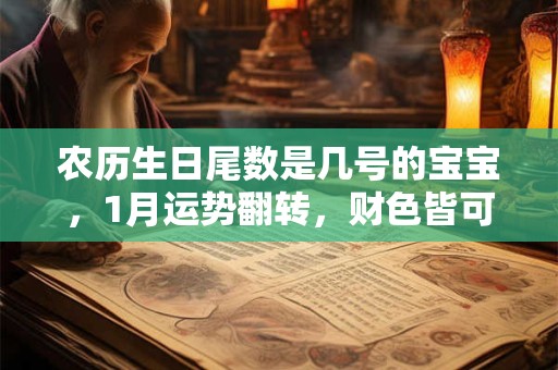 农历生日尾数是几号的宝宝，1月运势翻转，财色皆可得
