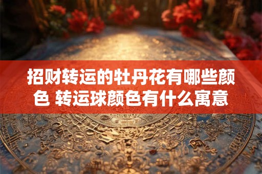 招财转运的牡丹花有哪些颜色 转运球颜色有什么寓意