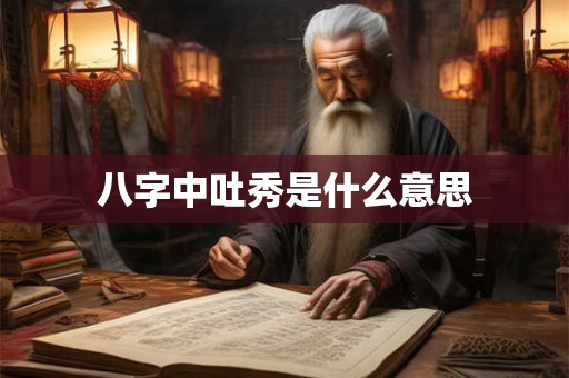 八字中吐秀是什么意思