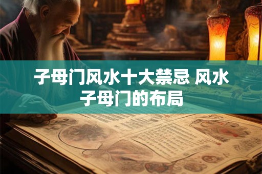 子母门风水十大禁忌 风水子母门的布局