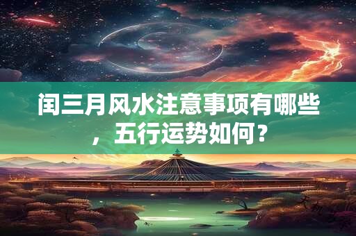 闰三月风水注意事项有哪些，五行运势如何？