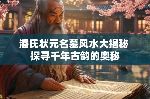 潘氏状元名墓风水大揭秘 探寻千年古韵的奥秘