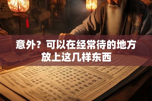 意外？可以在经常待的地方放上这几样东西