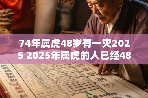 74年属虎48岁有一灾2025 2025年属虎的人已经48岁是否会遇到一场灾难