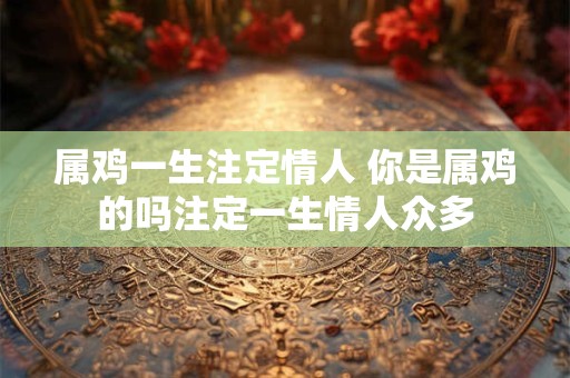 属鸡一生注定情人 你是属鸡的吗注定一生情人众多