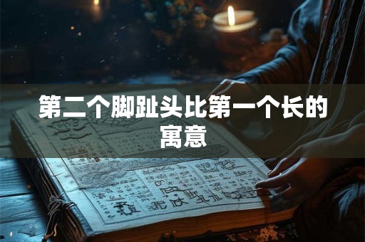 第二个脚趾头比第一个长的寓意